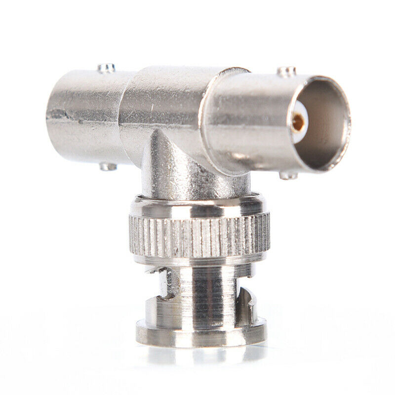 5x BNC Male To Dual 2 Female T Splitter Connector Adapter For CCTV Camera.l8