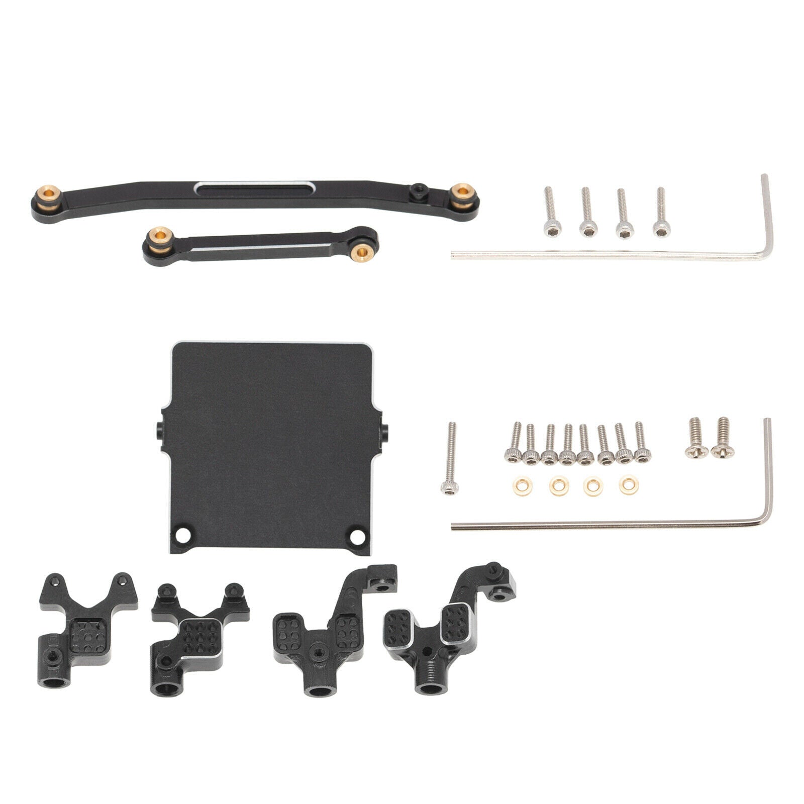 RC Aluminum Steering Rod Tie Links and Shock Tower for Axial SCX24 AXI00001