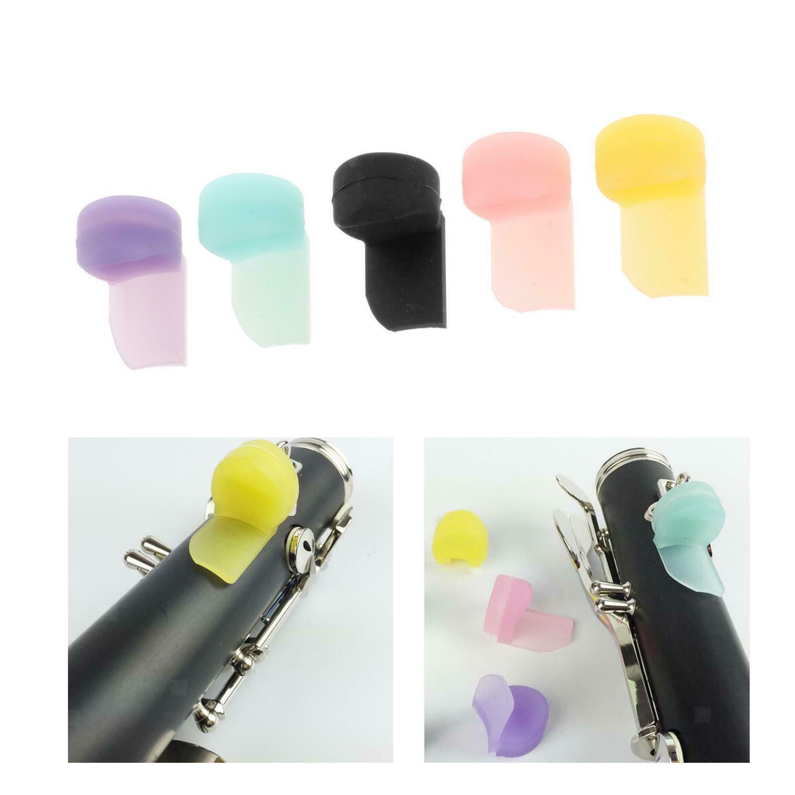 5pcs Clarinet Thumb Rest Pads Finger Pretector for Clarinet Oboe Woodwind