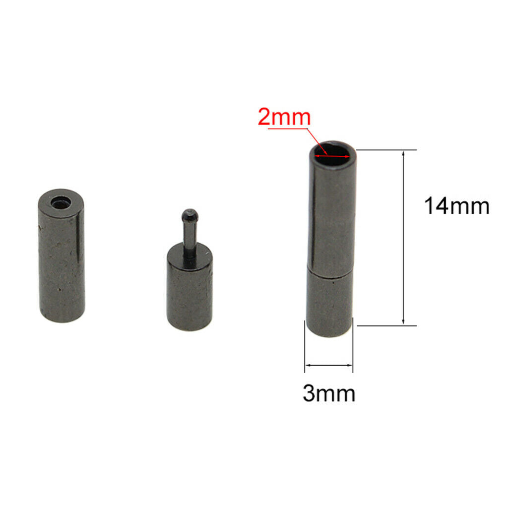 10pcs Bayonet Clasp for 2mm Leather Cord Kumihimo Bracelet Findings End