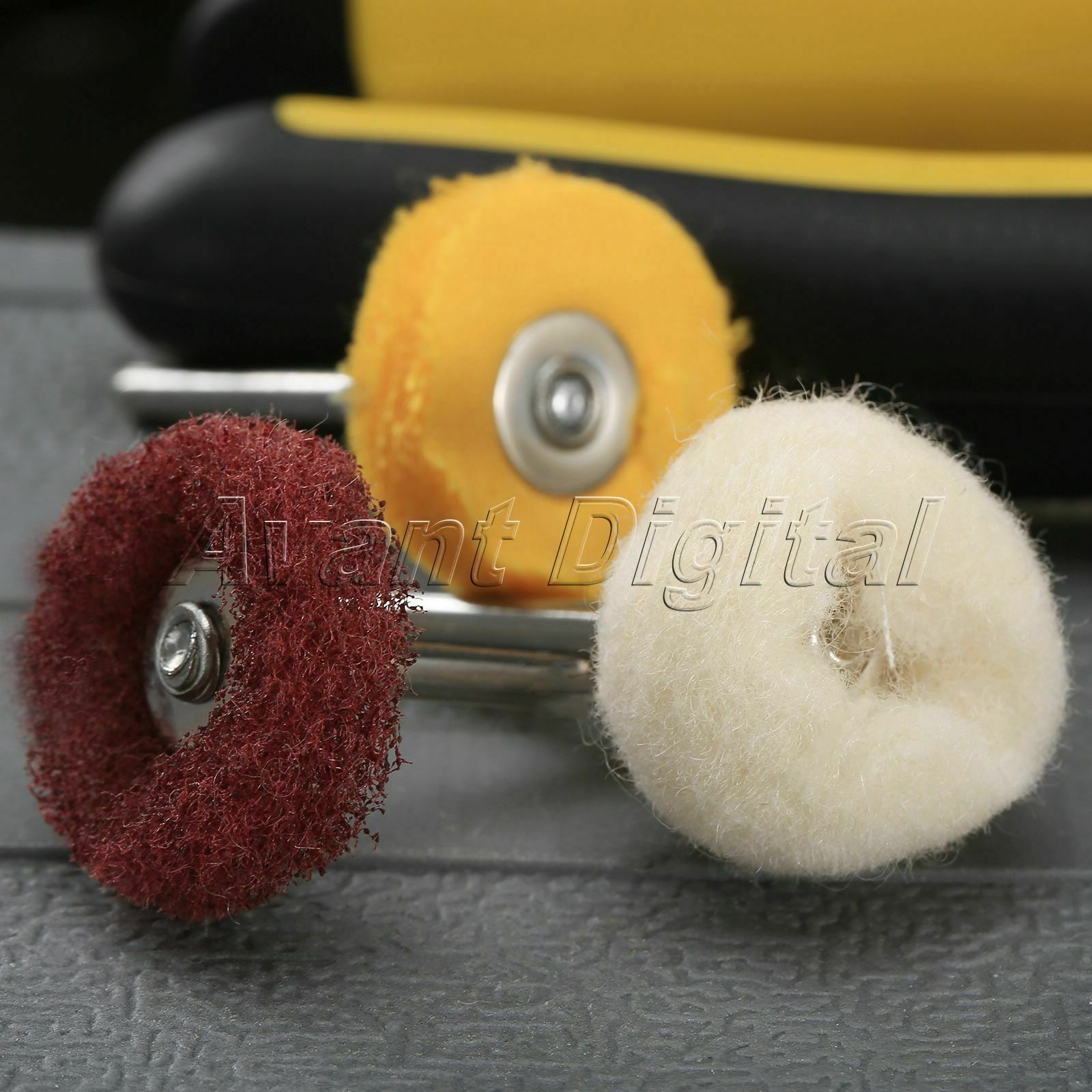 60Pc Polishing Buffing Wool Cloth Nylon Wheel Pads Mixed Set Grinder Rotary Tool