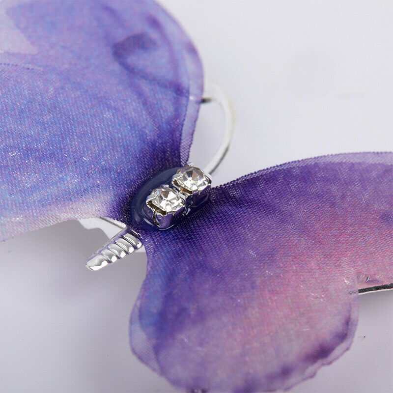 Korean Yarn Butterfly Hairpins Elegant Metal Tassel Long Hair Clips For W.l8