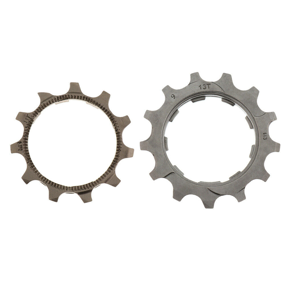2 Packs Bicycle Parts Cassette Tooth Freewheel Sprocket 11T+13T Chainring