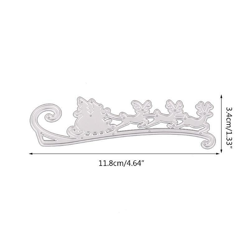 Christmas Sled Metal Cutting Dies Stencil DIY Scrapbooking Album Paper Card Mold
