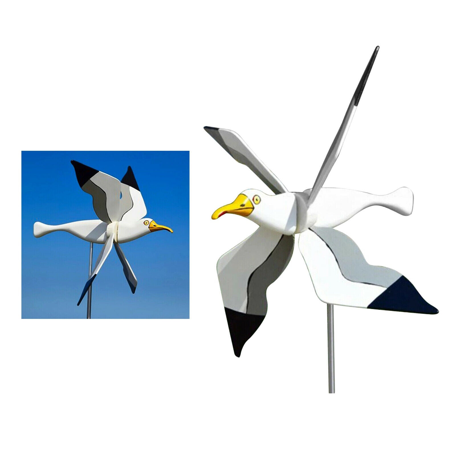 Durable Whirligig Seagull Windmill Wind Spinner For Garden Yard Outdoor