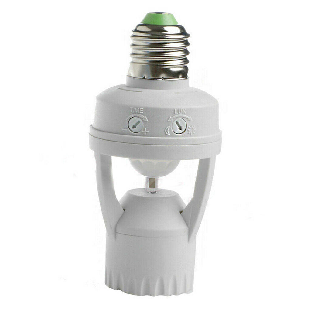2 Pieces LED Pir Light Infrared Motion Sensor E27 Screw  Bracket