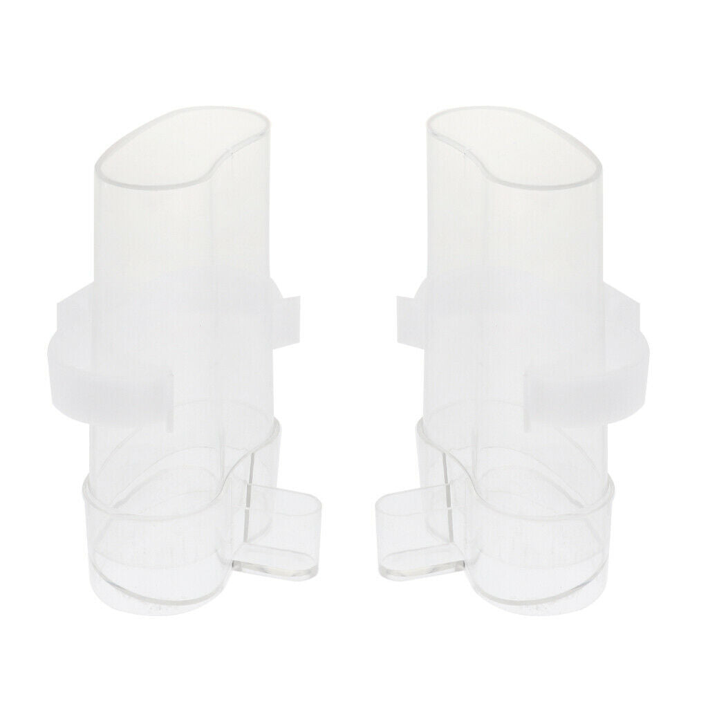 2 Pack Poultry Water Drinking Cups- Bird Plastic Automatic Drinker- For Parrot