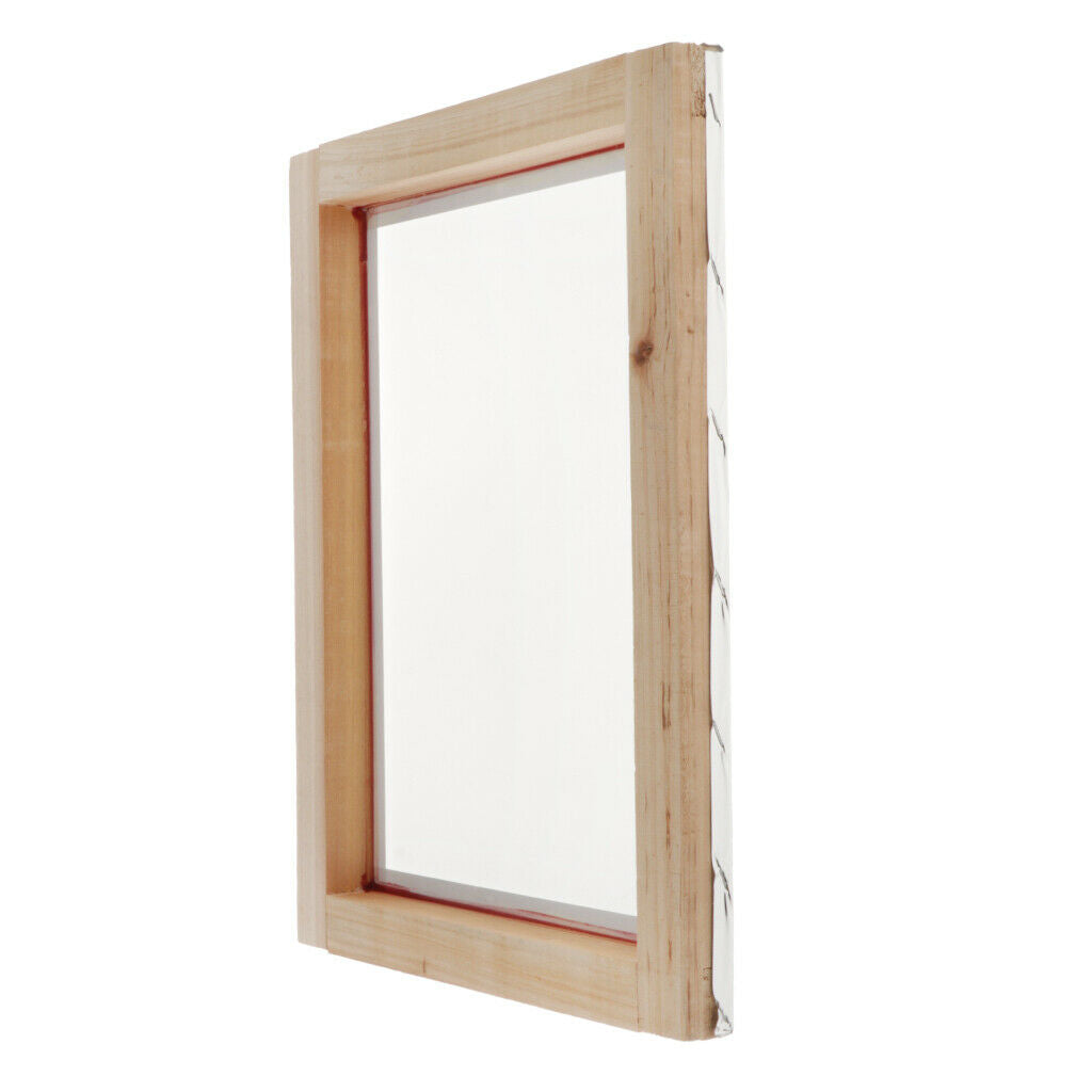 Screen Printing Frames w/ Natural Wooden Frame for Screen Printing Kits