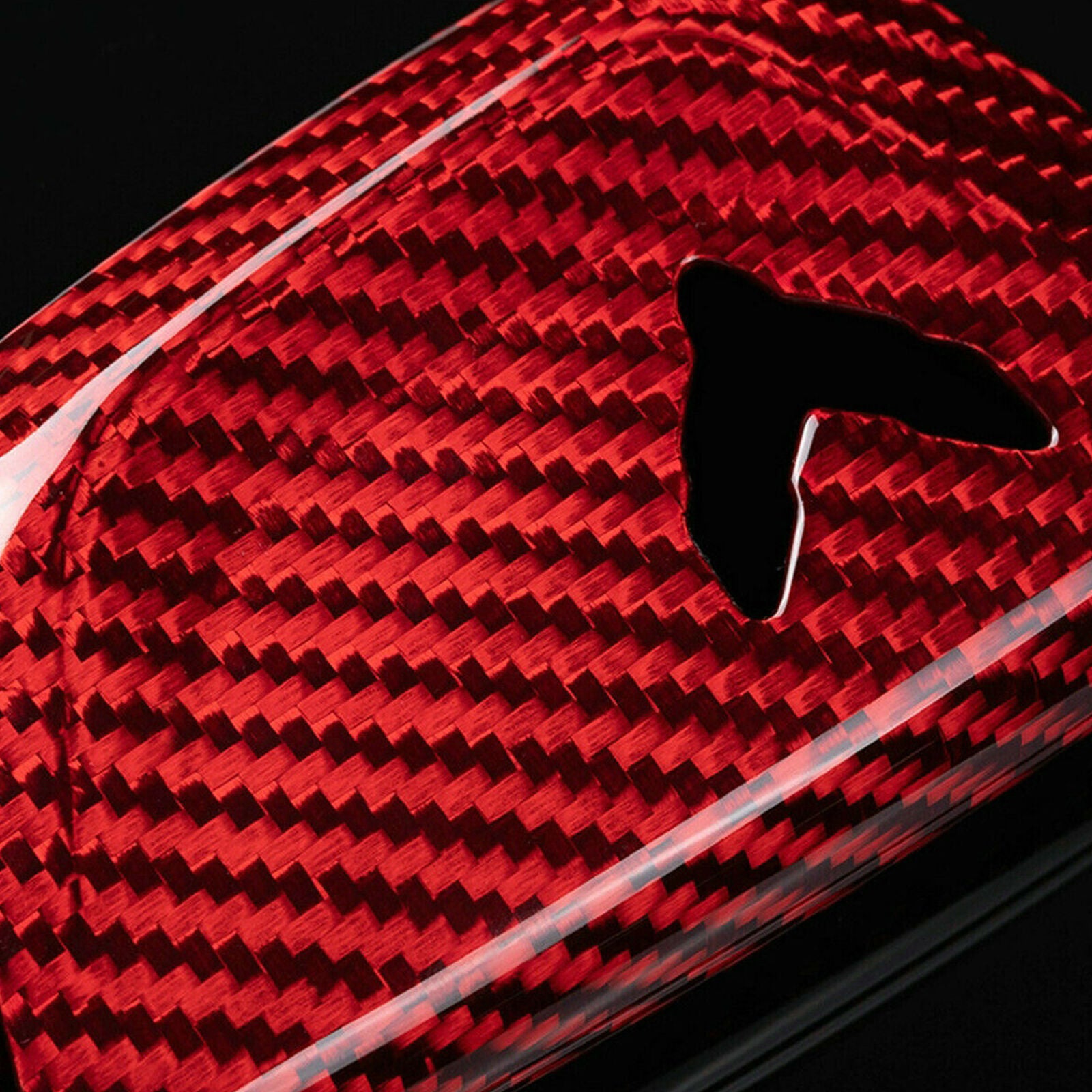 For Chevrolet Corvette C8 Coupe Real Carbon Fiber Car Remote Key Cover Fob-Case