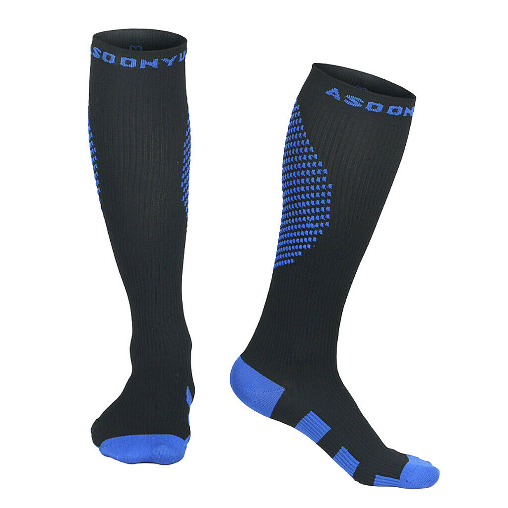Breathable Sports Knee High Socks Compression Stockings Women Men M