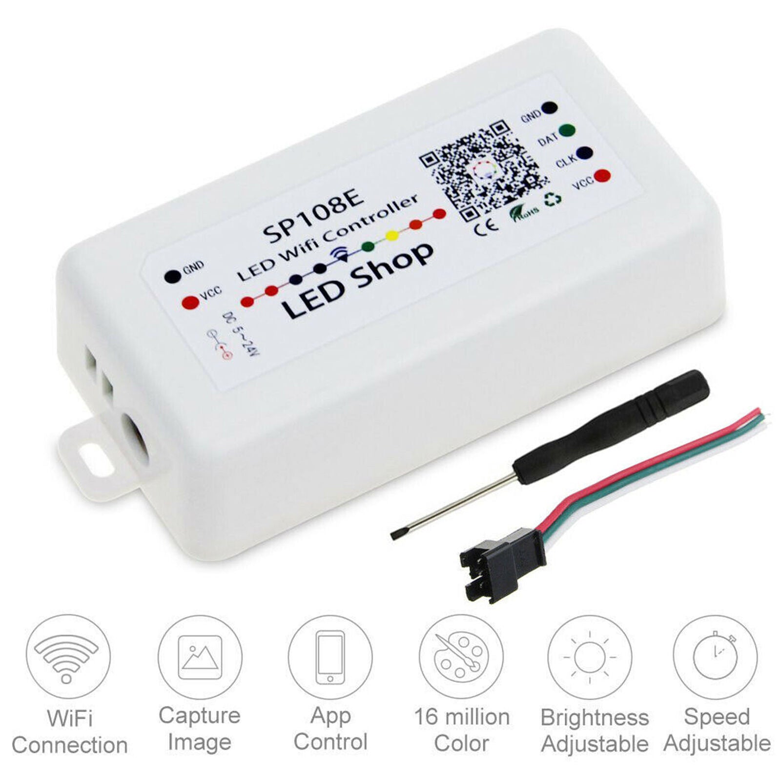 SP105E Bluetooth for iOS /Android APP Magic Controller WS2811 WS2812B LED Strips