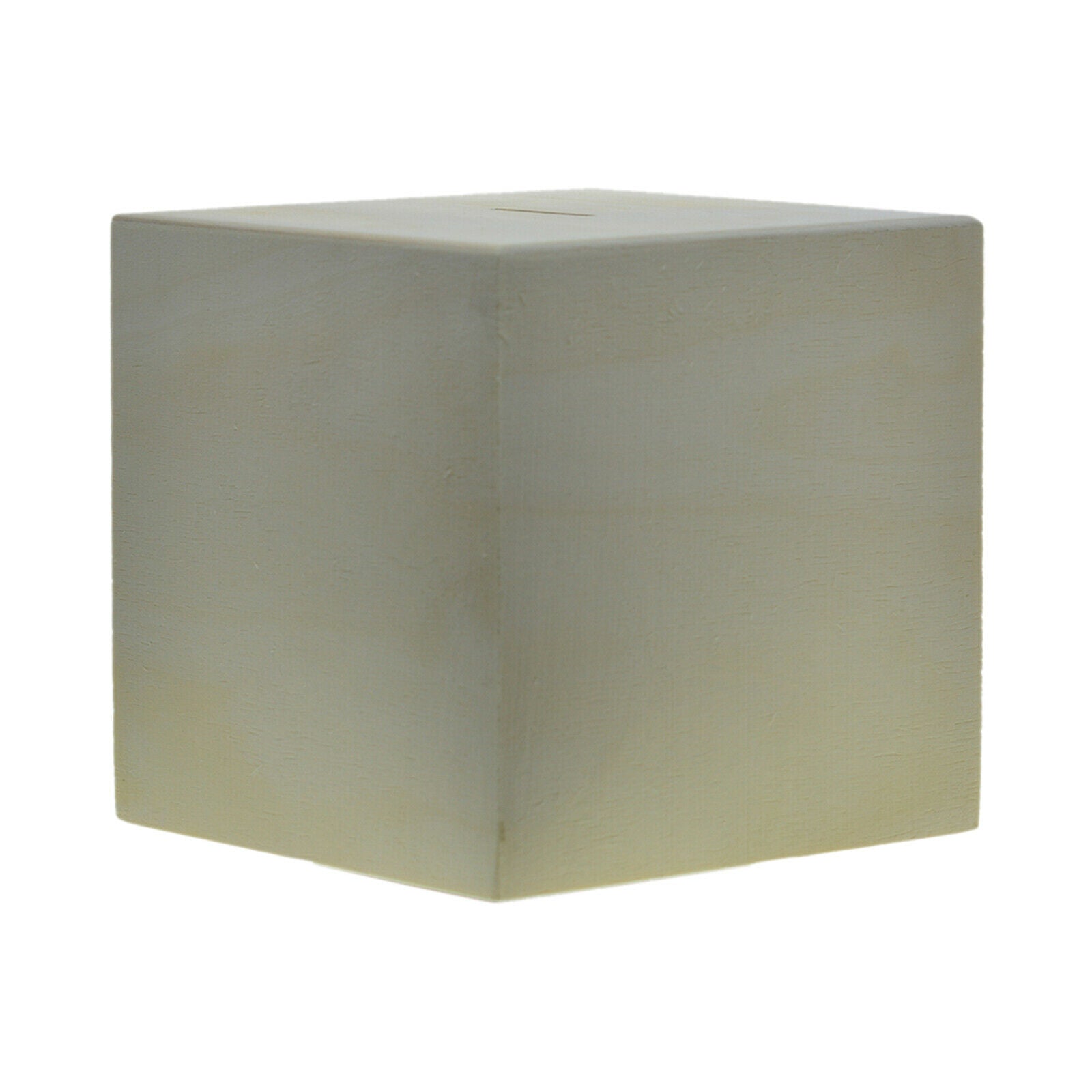 Wooden Plain Cuboid Coin Money Bank Saving Box DIY Painting Decorate Case