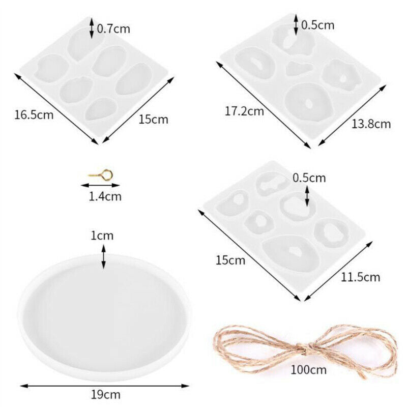 1Set of 25 Pcs Hanging Pendant Mold Silicone Wall Hanging Ornament Mold DIYBDAU