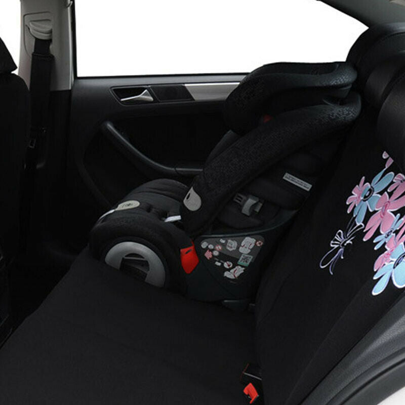 9PCS Full Set Auto Car Seat Cover Cushion protector Printing Front & Rear Kit