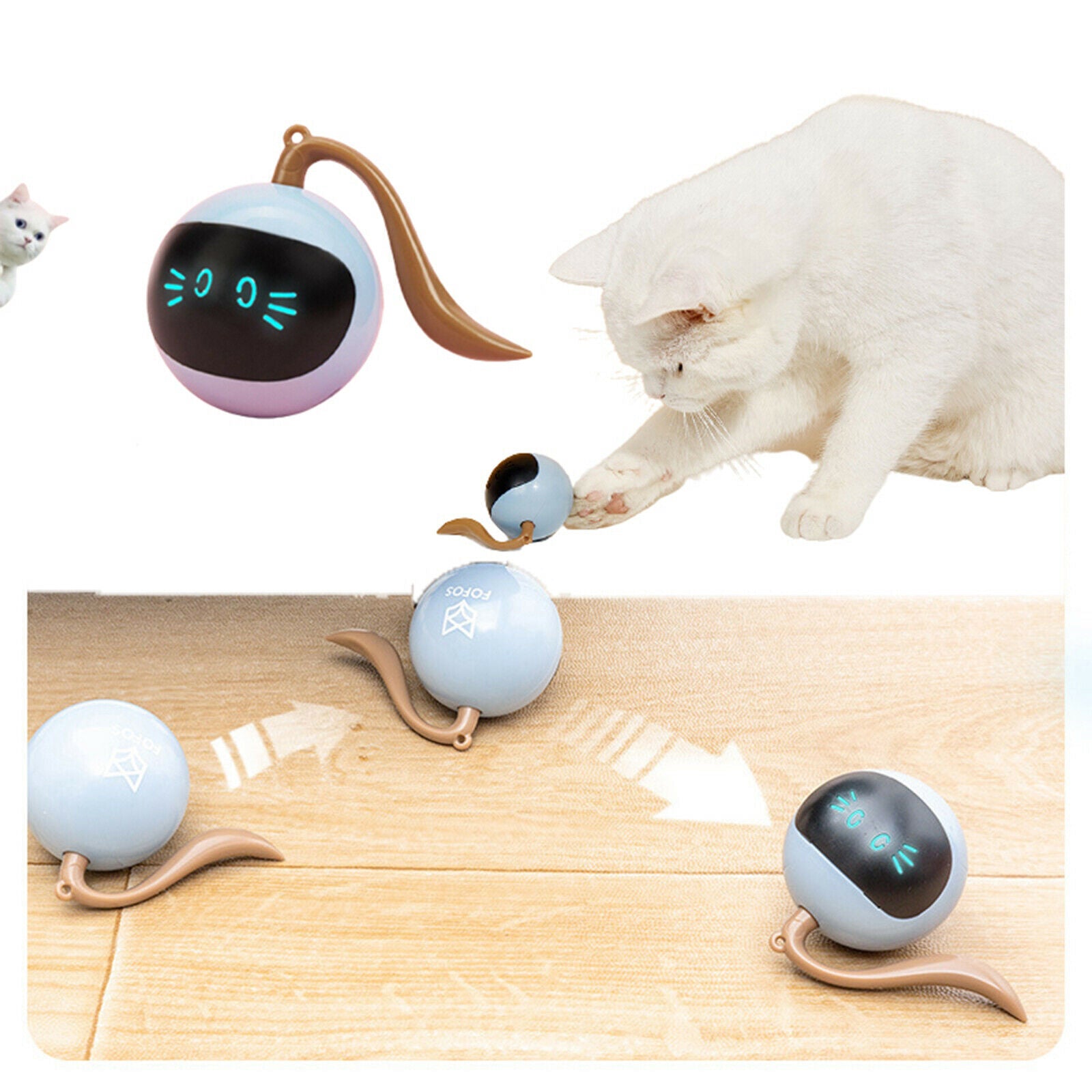 Interactive Cat Ball Toys Pet Kitten Rolling Puppy Indoor Outdoor Training