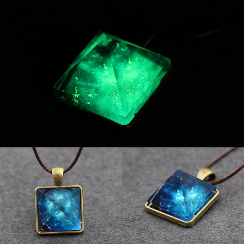 Pyramid Natural Luminous Beauty Pendant Fantasy Luminous Star Necklace Cool WDGR