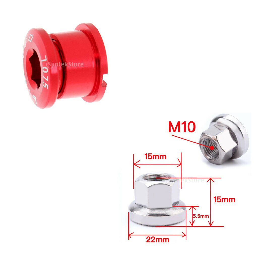1 Pair Steel Bicycle Track Wheel Nuts + 1pcs MTB Alloy Bike Crank Arm Screw High