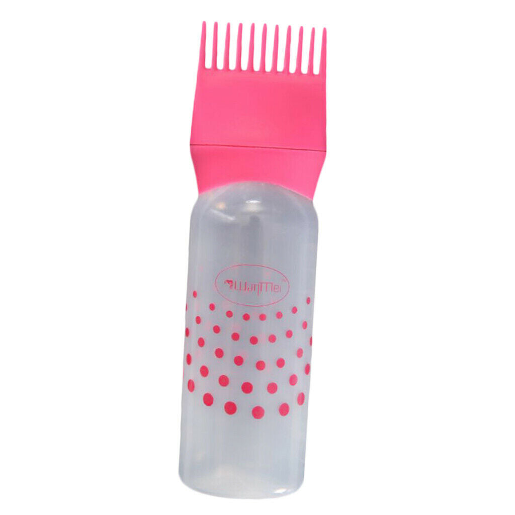 120ml Reusable Hair Dye Dye Bottle Applicator Brush Highlighting Comb 3pcs