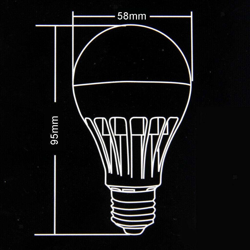 E27 5W LED Bulbs Energy Saving Lamp Screw-on White Light 220V