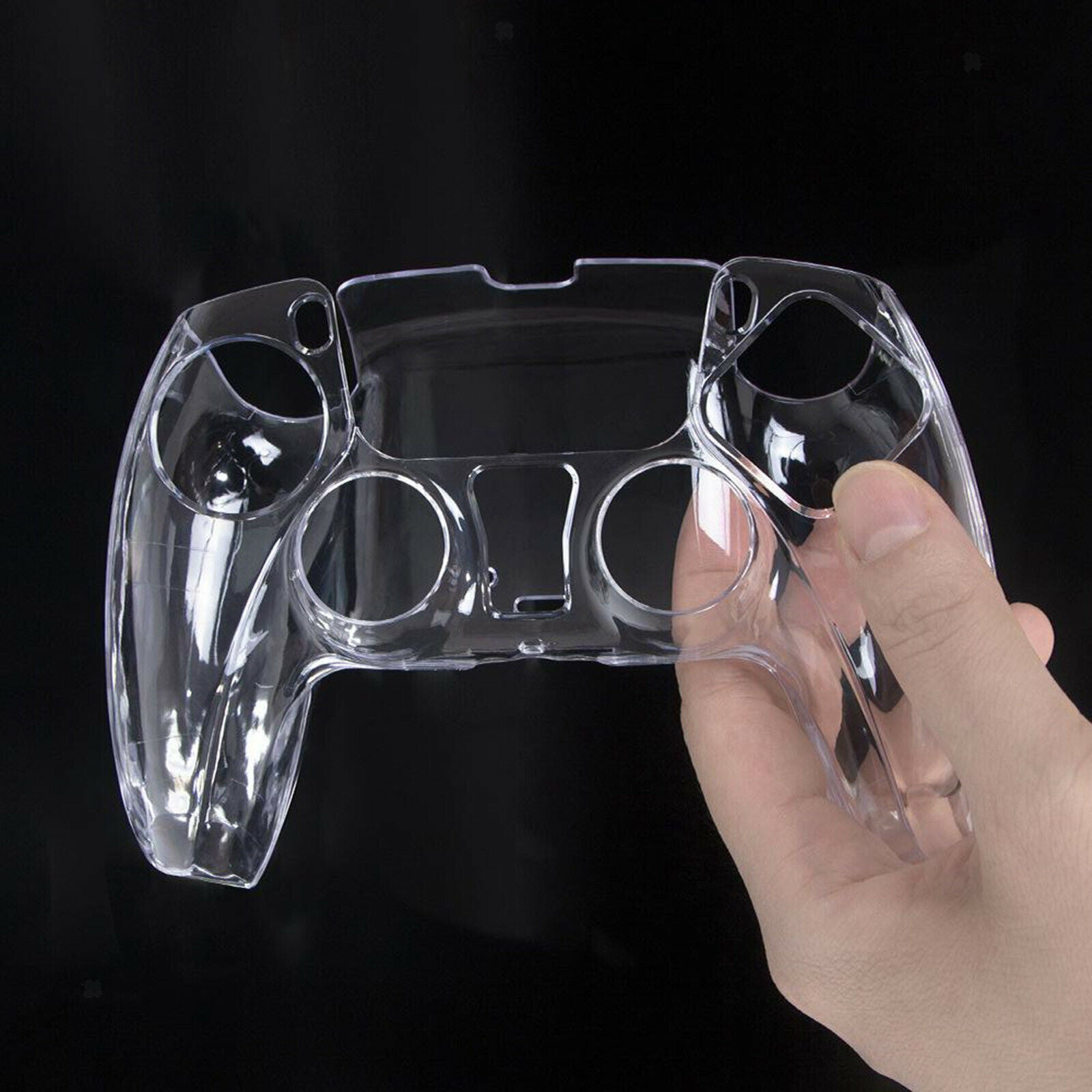 Crystal PC Protective Case Cover Anti-Scratch for PS5 Controller Accessories