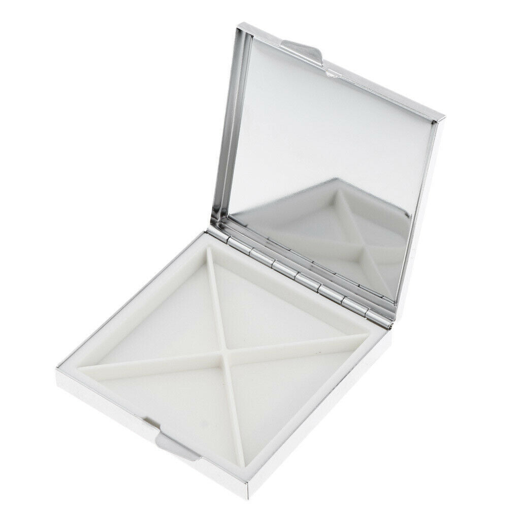 Travel 4 Compartments Dispenser Case Vitamin Storage Container Pill Box Tablet