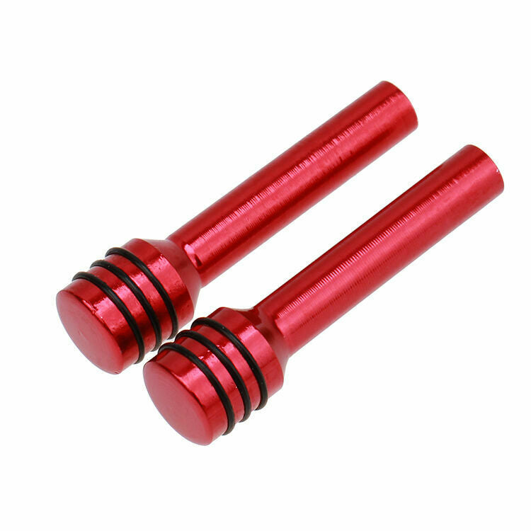 2PCS Universal Red Alloy Car Interior Door Lock Lock Knob Cover Pull Pin Fit VW