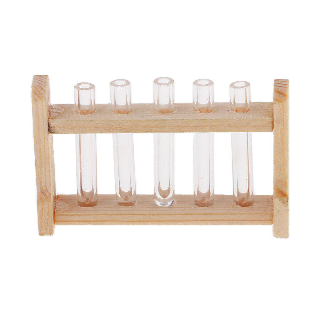 Test Tube Holder Rack Test Support Tubes Tray Plate Suitable for Wood Laboratory