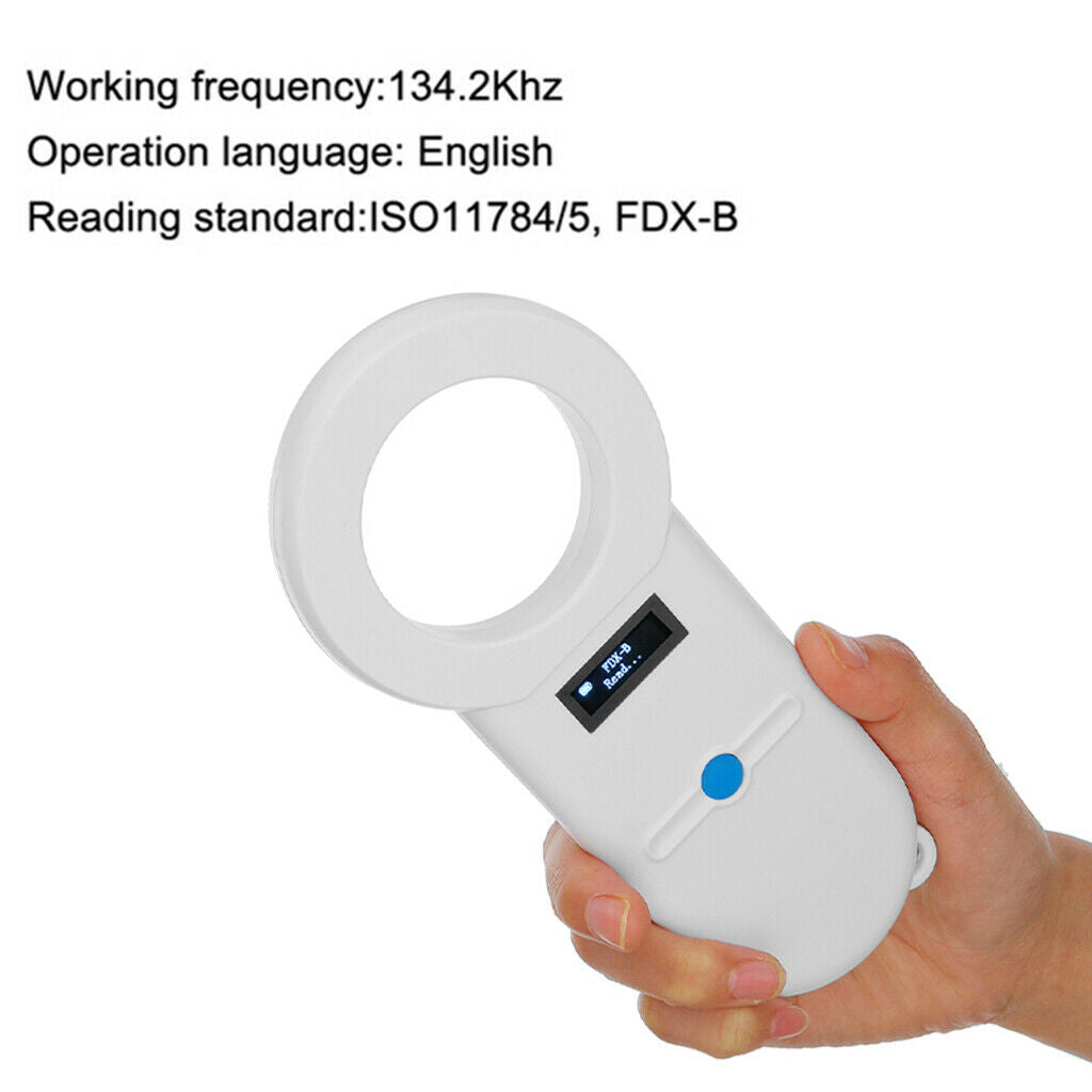 Portable Pet Chip Scanner EMID Reader ISO11784/85 FDX-B for Dogs Cats Pig