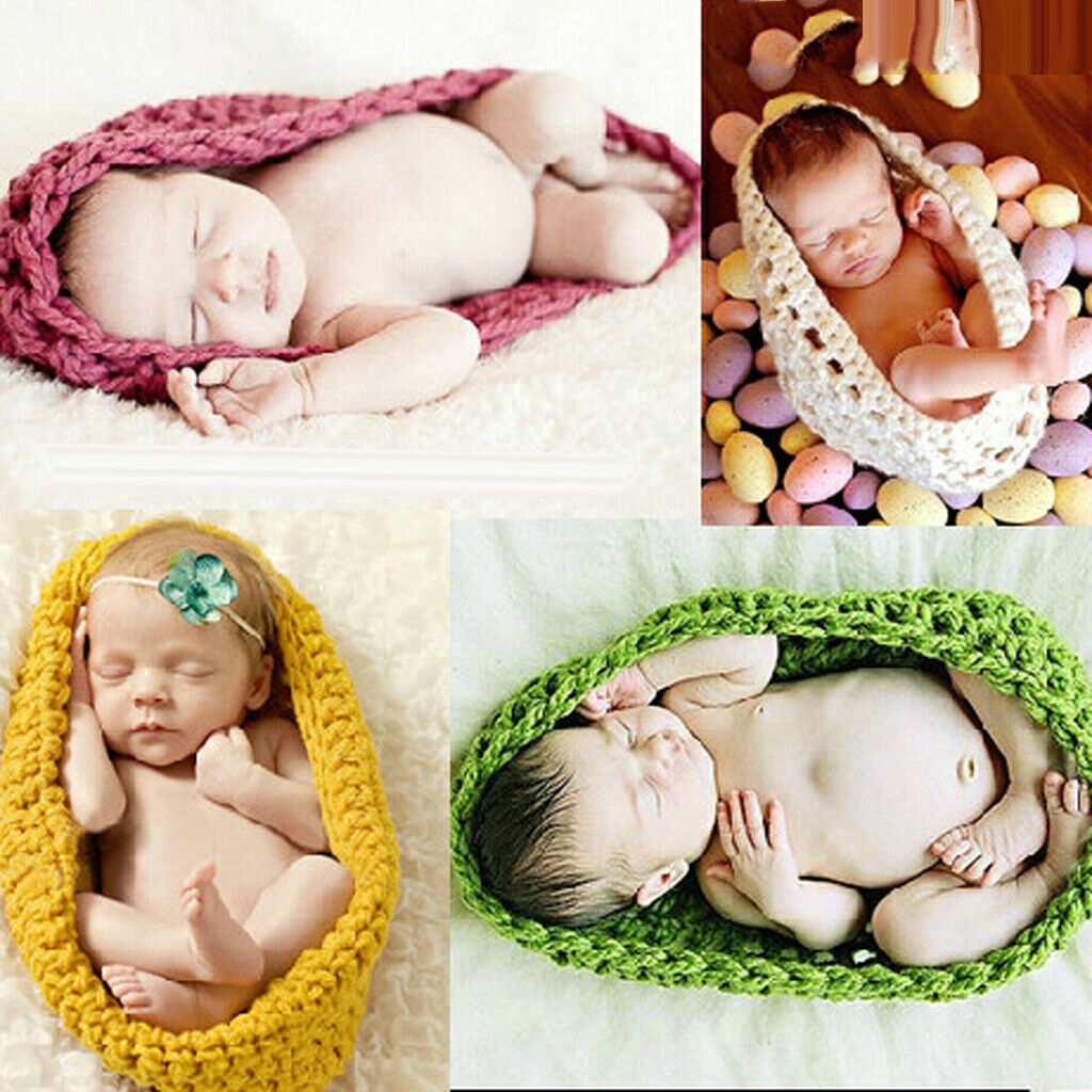 Baby Sleeping Bag Hand Knitted Sleepsacks Baby Photography Props Red