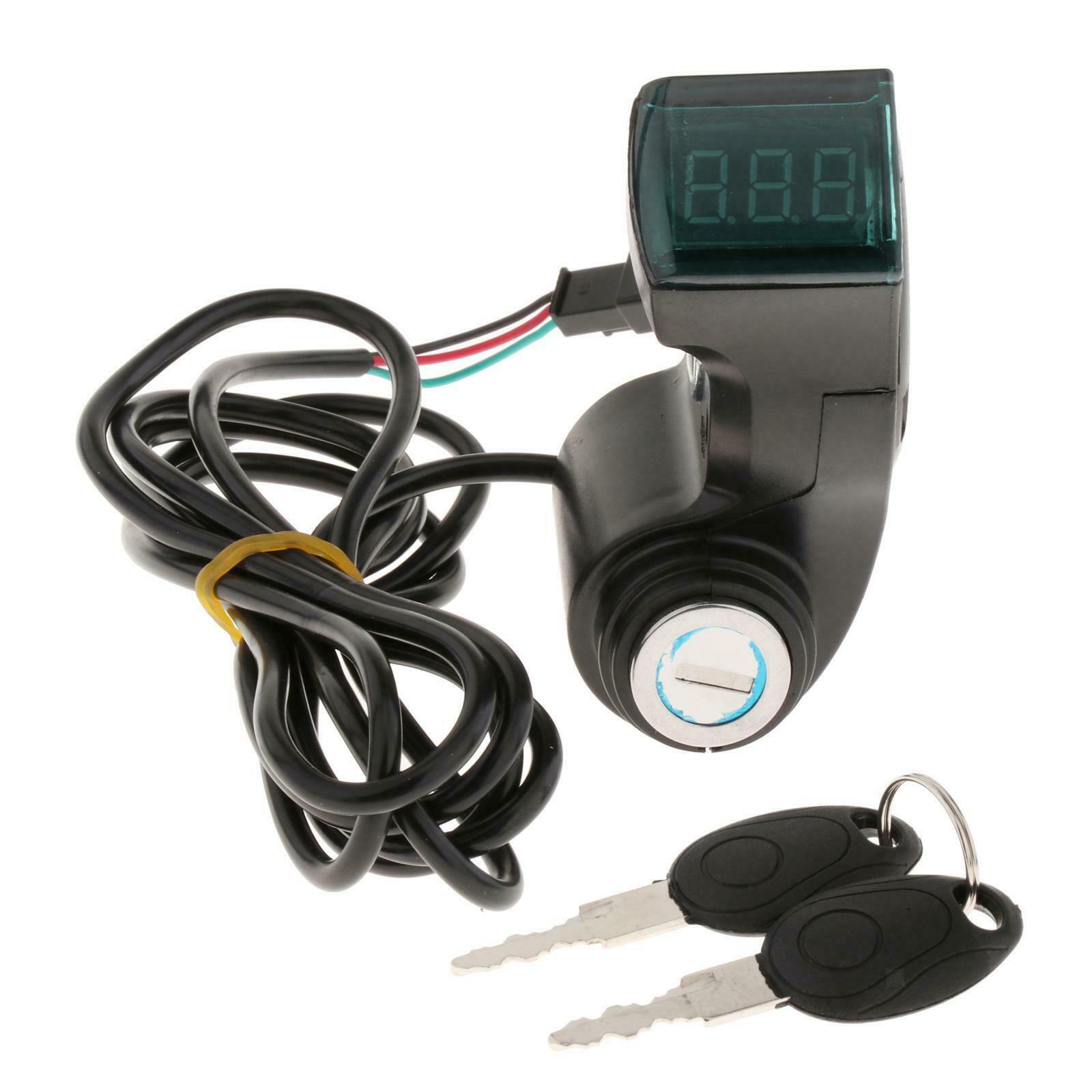 12V-99V E-Bike Digital Voltage Display Switch Power Electric Bicycle Scooter
