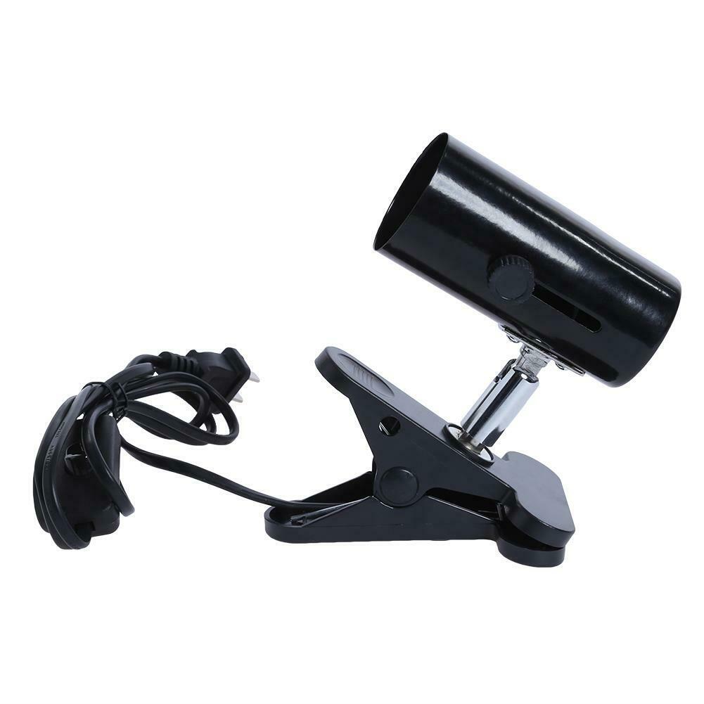 300W Metal Ceramic Heat UV UVB Lamp Light Holder Clamp Brooder Reptile US @