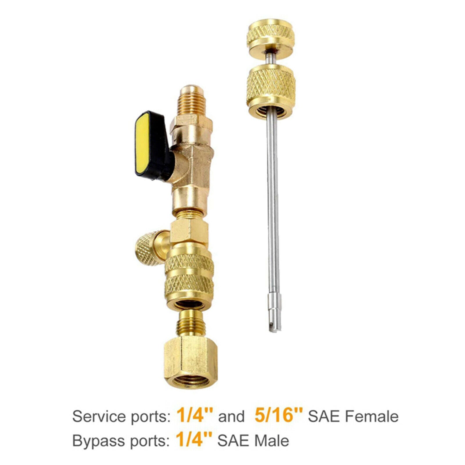 2X HVAC Valve Core Remover 1/4" and 5/16" Port Installer Removal Tool R404A