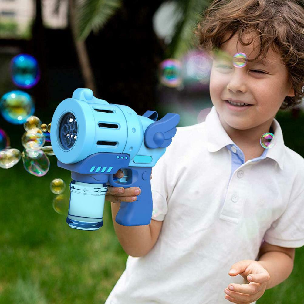 Bubble Blower Machine Automatic Bubble Maker with Colorful Light for Outdoor