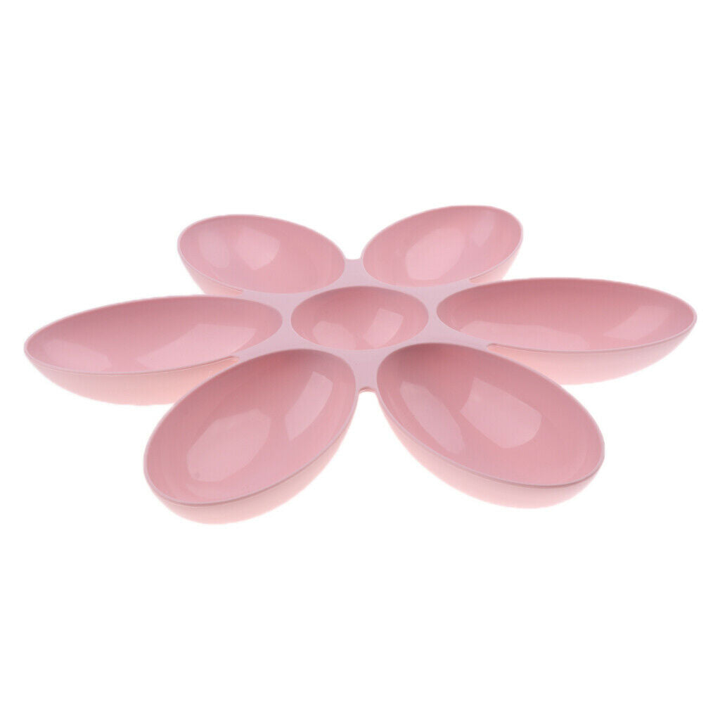 Pet Puppy Kitten Flower-shape Bowl Interactive Food Feeder Healthy Dish Pink