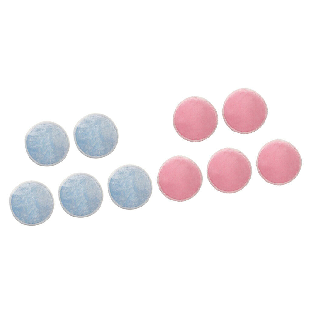 Bamboo Cotton Makeup Remover Pads 10 Pieces - Reusable Soft Facial and Skin Care
