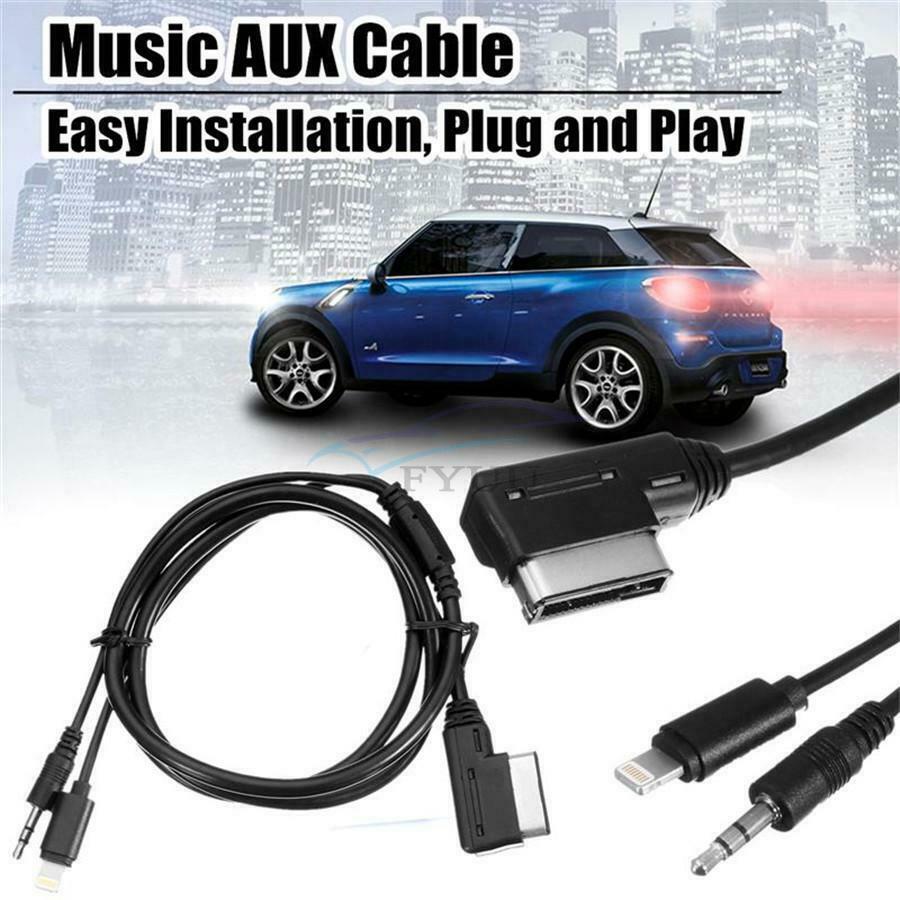 1PC 8-pin Car MMI Bluetooth Music AUX Auxiliary Cable Adapter For Mercedes-Benz