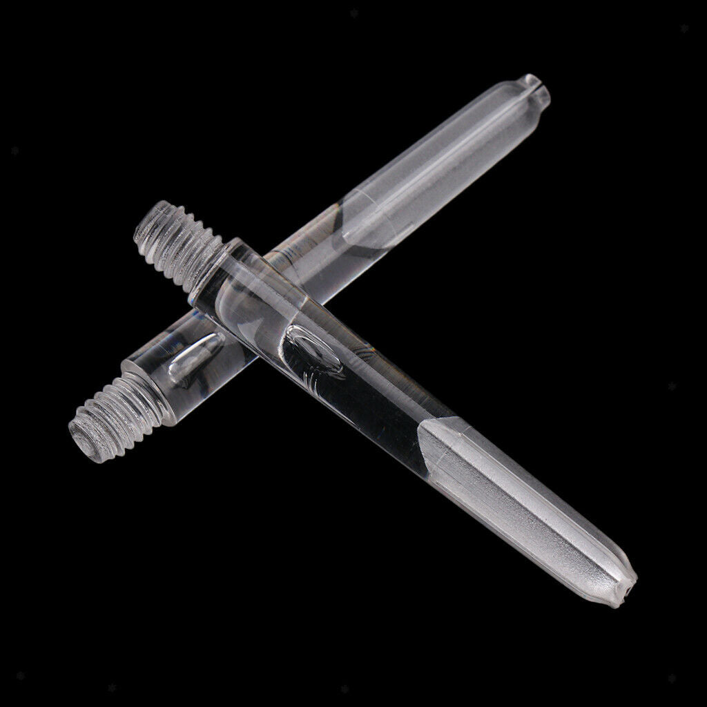 2X Ultralight 35mm 2BA Plastic Dart Stems Shafts Tip Darts Games New Colourless