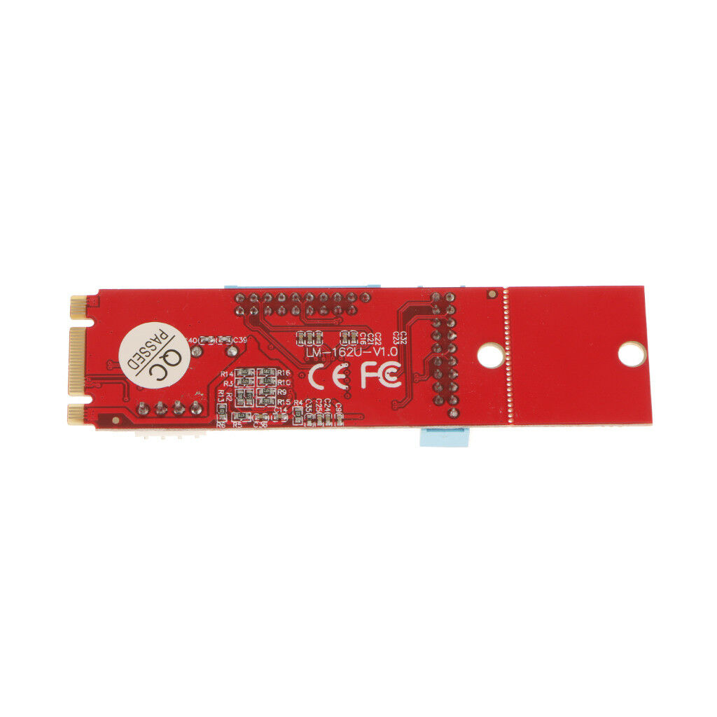 2 Port 19Pin 20P USB3.0 Express to NGFF M.2 B M Key Adapter Card Converter