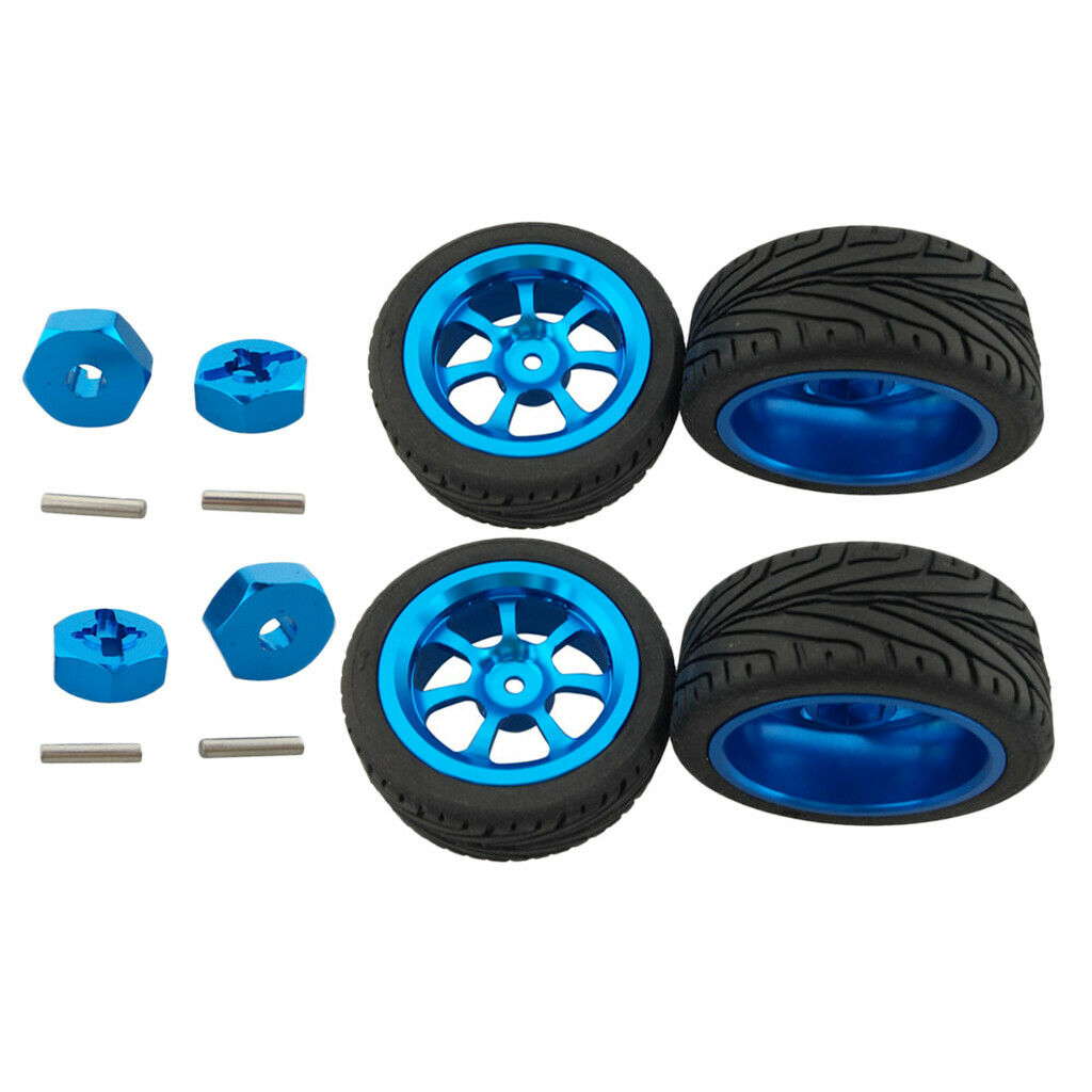 Metal Wheel Tires w/ Hex Nut for 1/18 Wltoys A959-B A949 A979 K929 RC Car