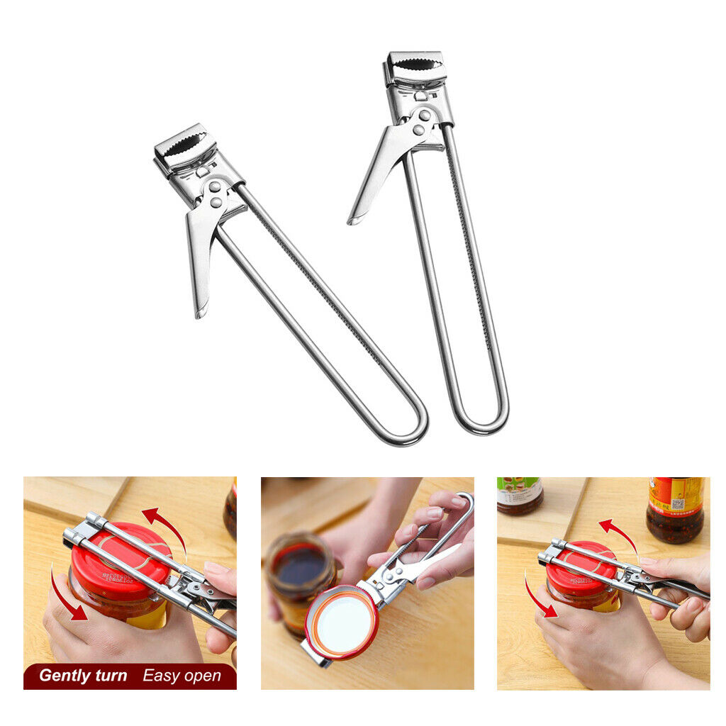 2pcs Jar Opener Adjustable Bottle Gripper Jar Lid Opener Kitchen Tool Home