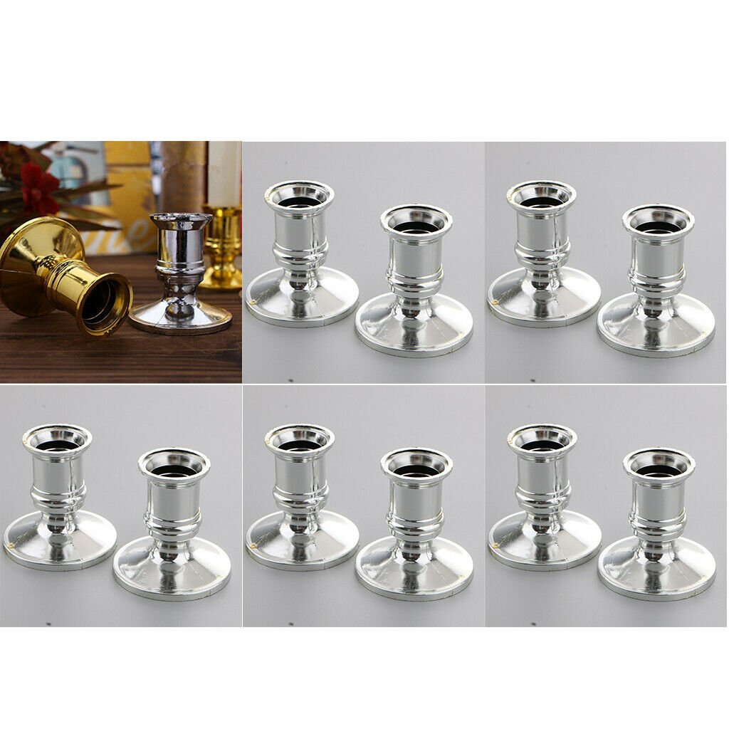 20pcs Candle Base Holder Bar Candlestick Stand for LED Candles Ornament