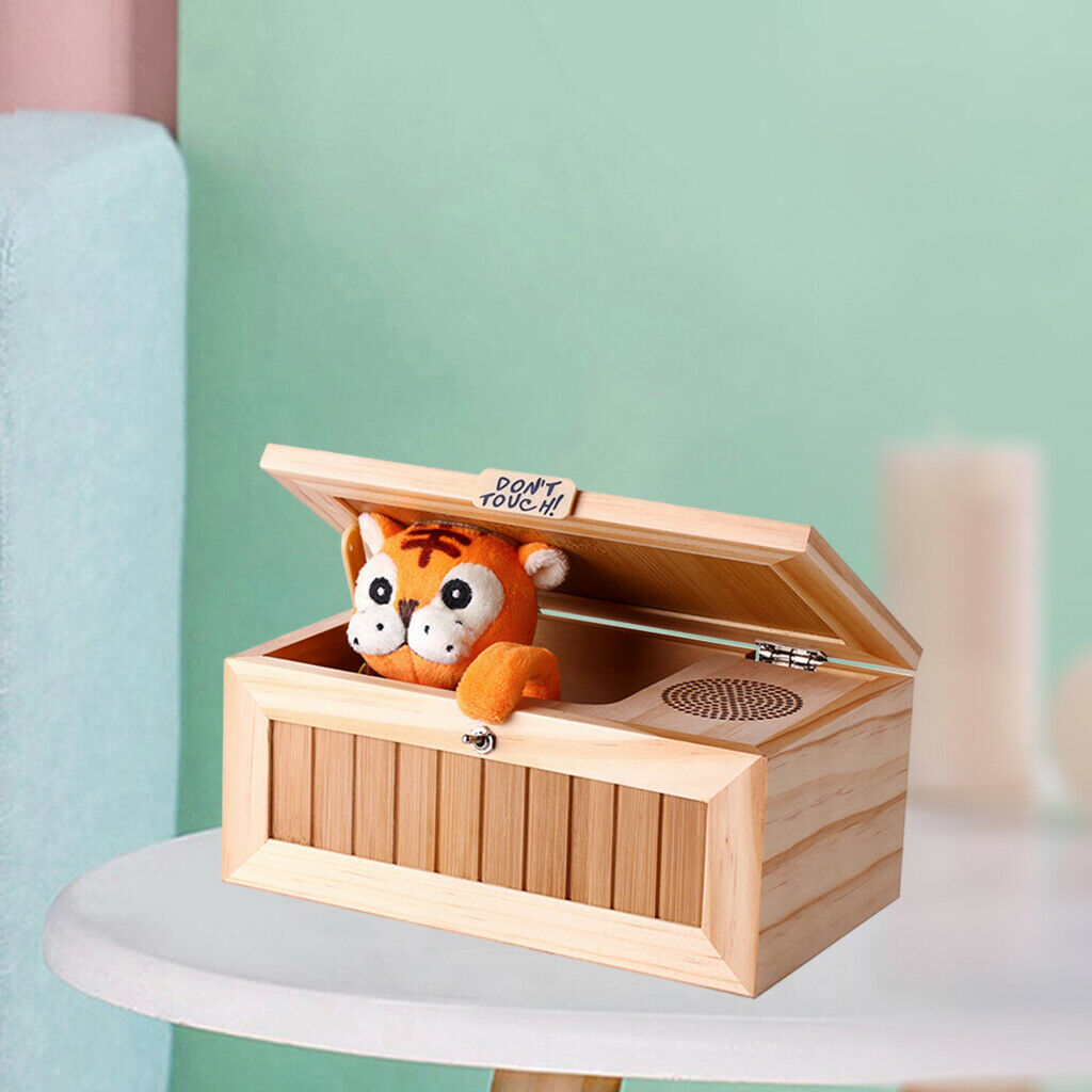 Electric Useless Box Funny Decompression Toys Desk Decor Battery Powered