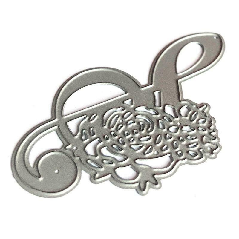 Music Note Flower Metal Cutting Dies Stencil DIY Scrapbooking Album Paper Card