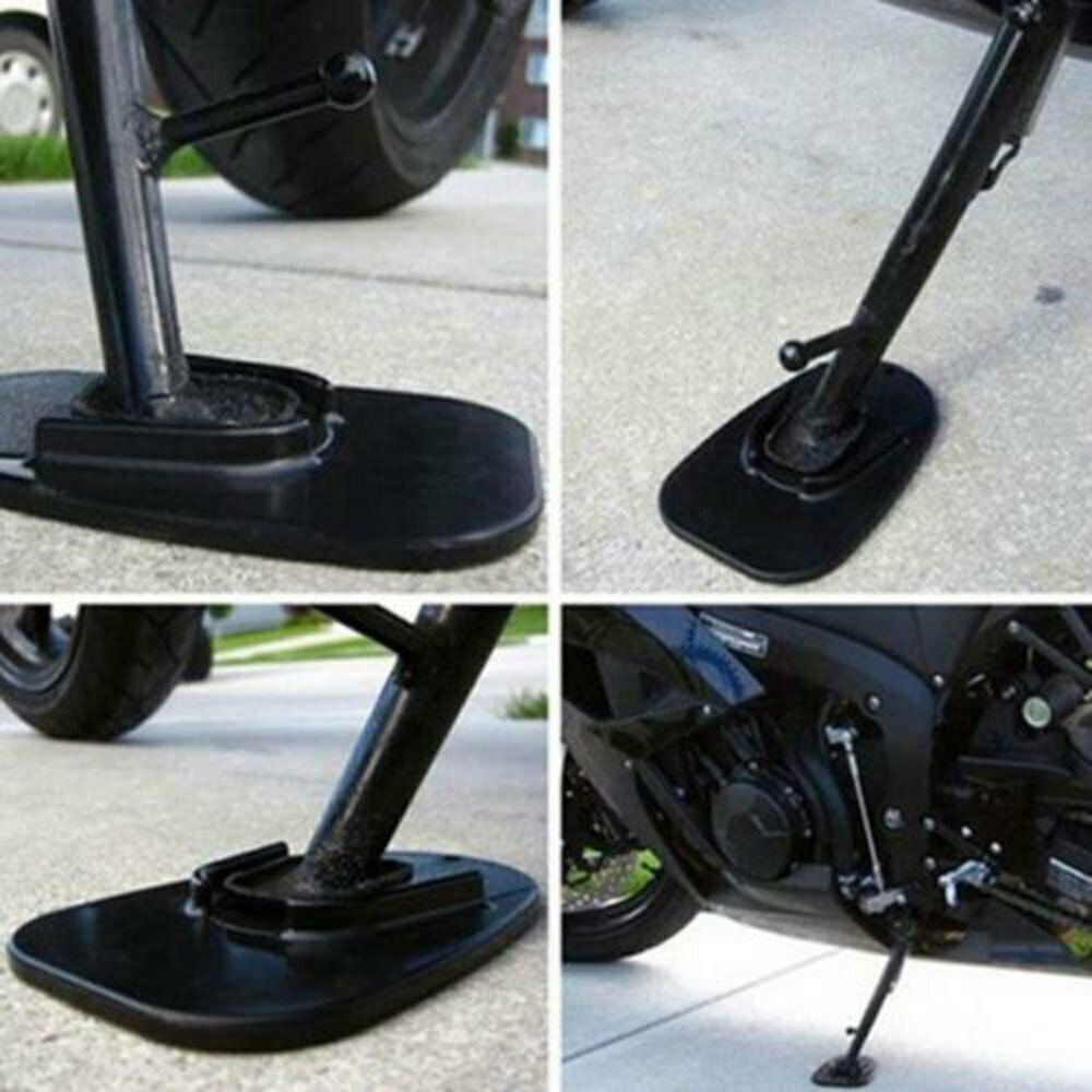 Universal Motorcycle Bike Plastic Kickstand Pad Plate Base Bike Side Stand Grip