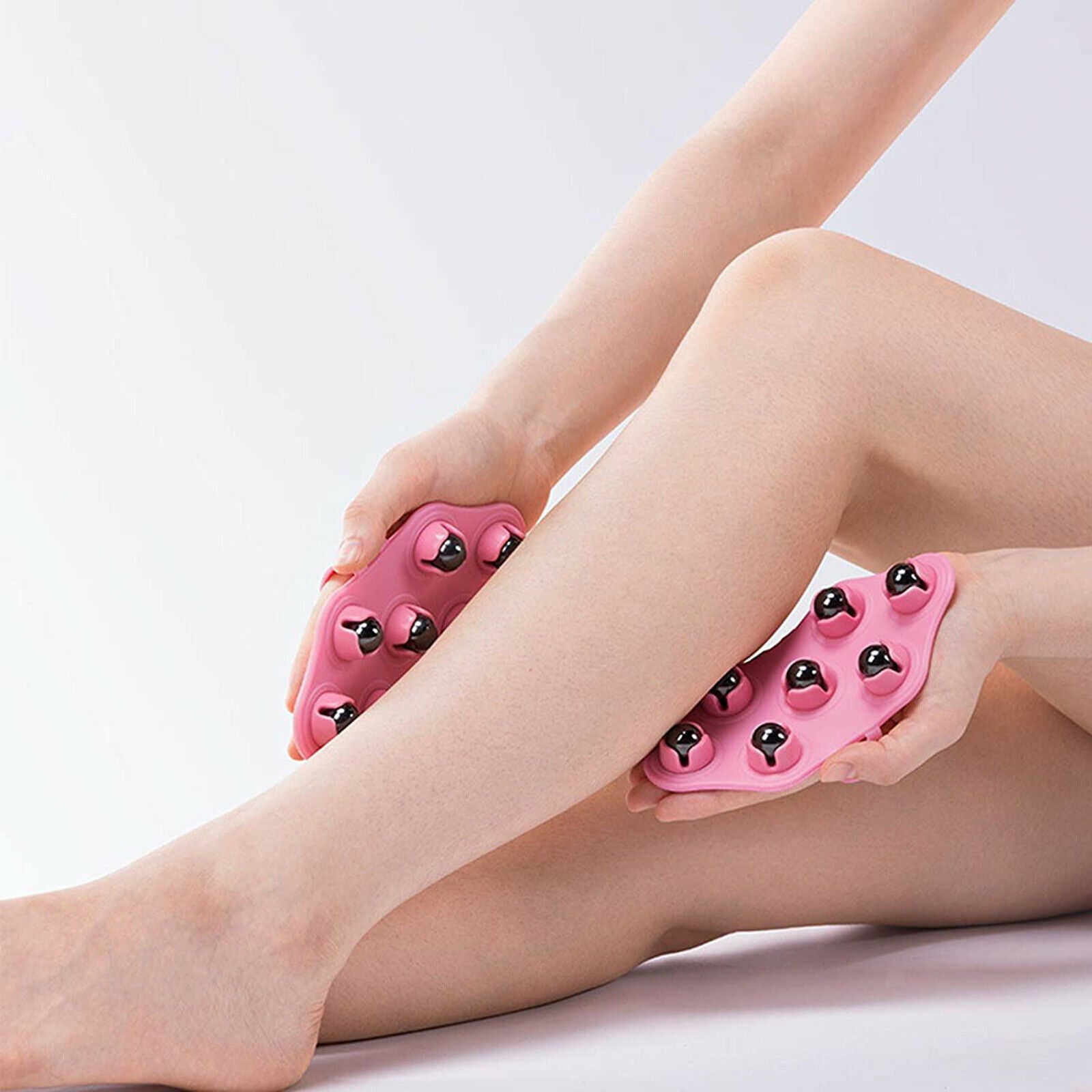 Palm Shaped Hand Held Massager Pain Relief for Foot, Hamstrings, Thighs Blues