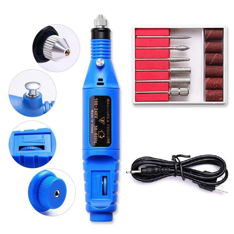 Electric Manicure Kit Nail File Remover Electric Nail Drill Filing Machine PX1N3