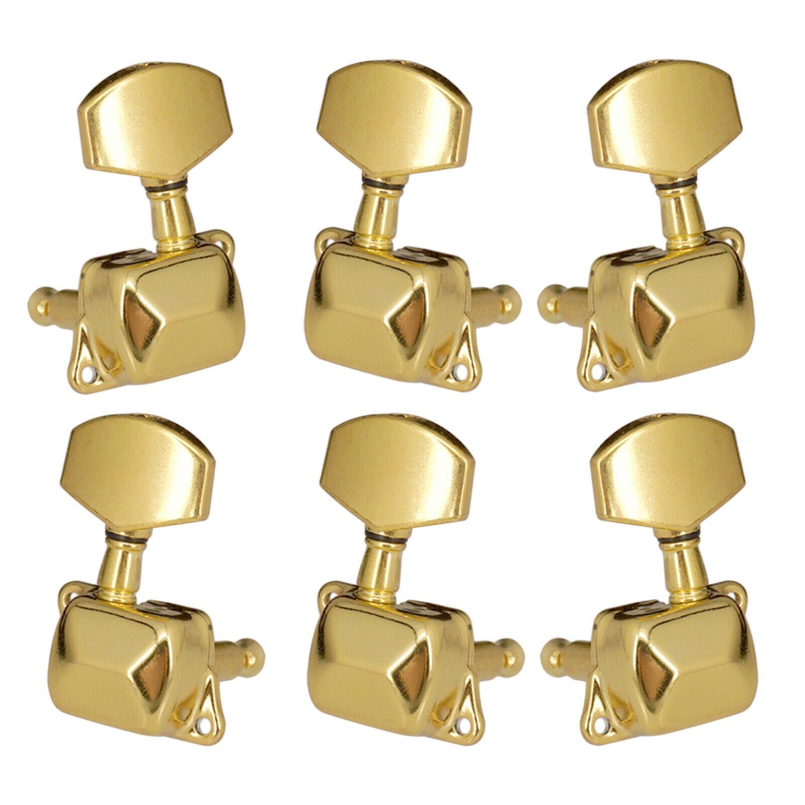 6Pcs Enclosed Guitar Tuning Pegs Machine Heads for Folk Acoustic Guitars Accs