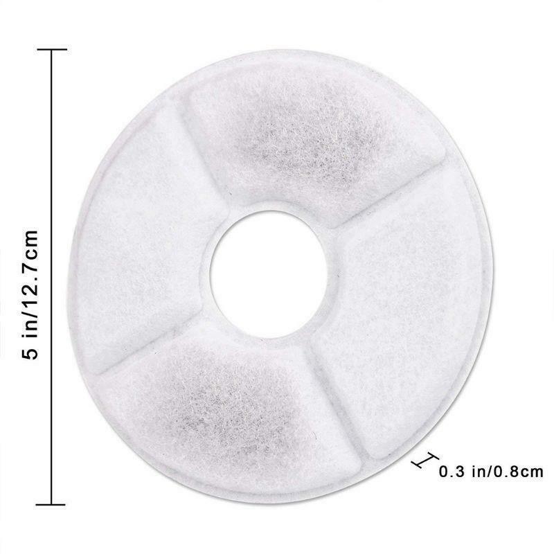 Cat Fountain Filters Keeps Water Clear 6 Pack Activated Carbon Filter for Cat