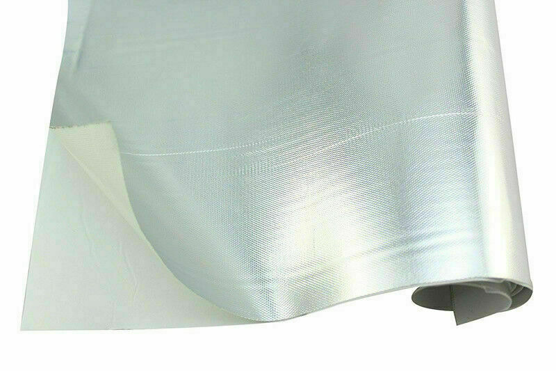 Auto Car ATV Exhaust Engine Heat Shield Barrier Aluminum -Fiberglass 12" x 39.4"