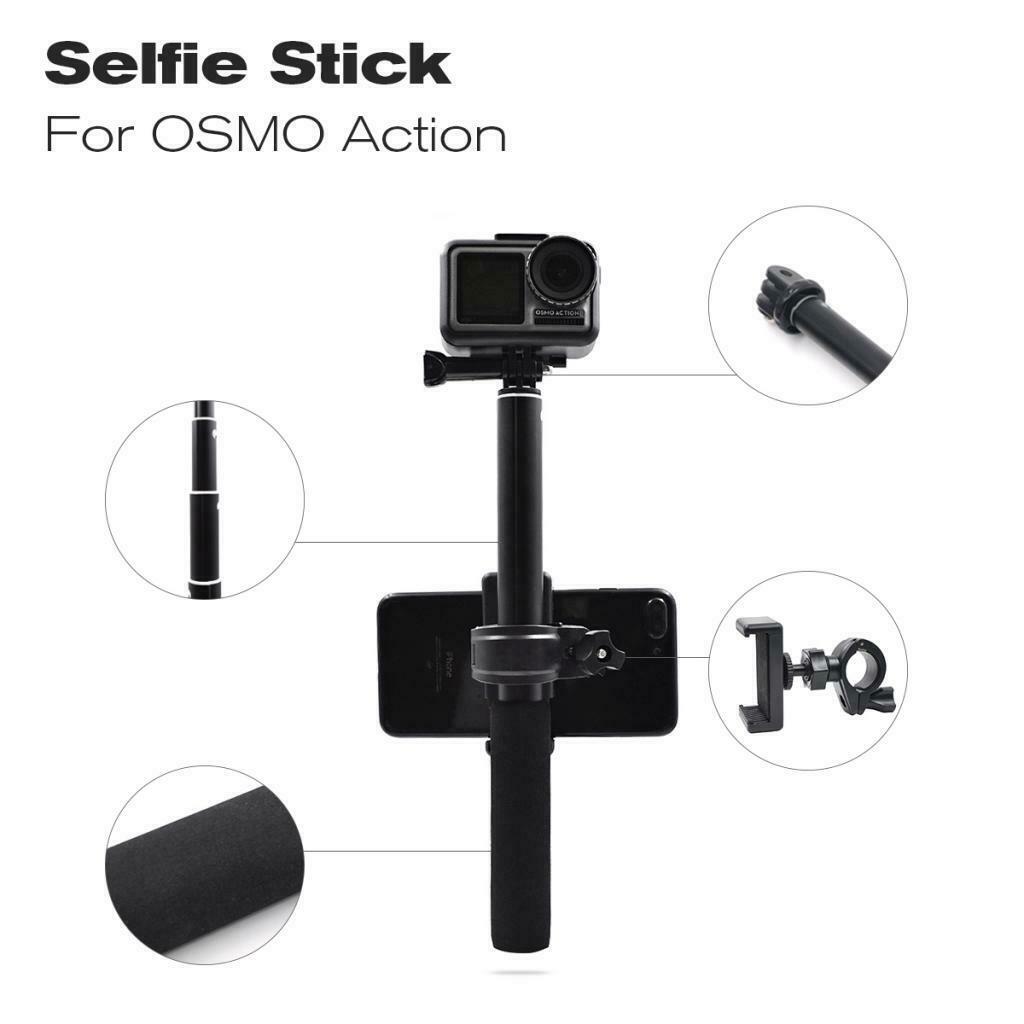 Selfie Stick With Phone Holder For DJI OSMO Action